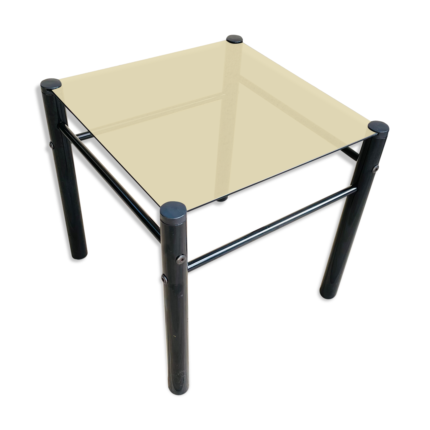 Vintage coffee table signed Yves Boutboul