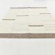 Cream & Brown Large Kilim Rug, 255x313Cm