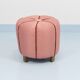 Pink Art Deco Stool / Tabouret / Pouf / Ottoman, Vienna, Austria, 1930s