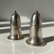 English silver-plated salt and pepper shakers by Broderick Bros Ltd for the Jury’s Hotel in Dublin