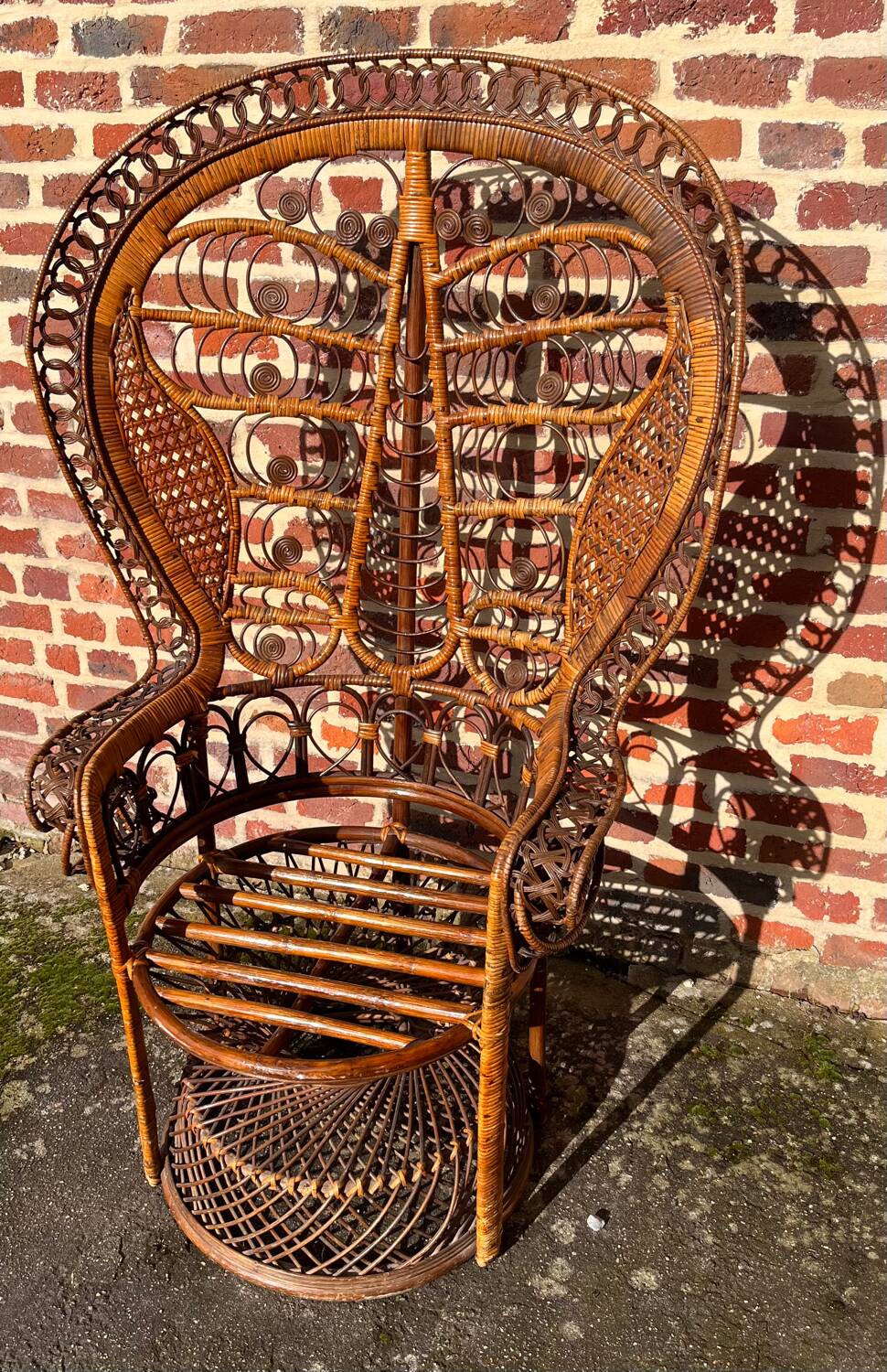 Emmanuelle rattan armchair