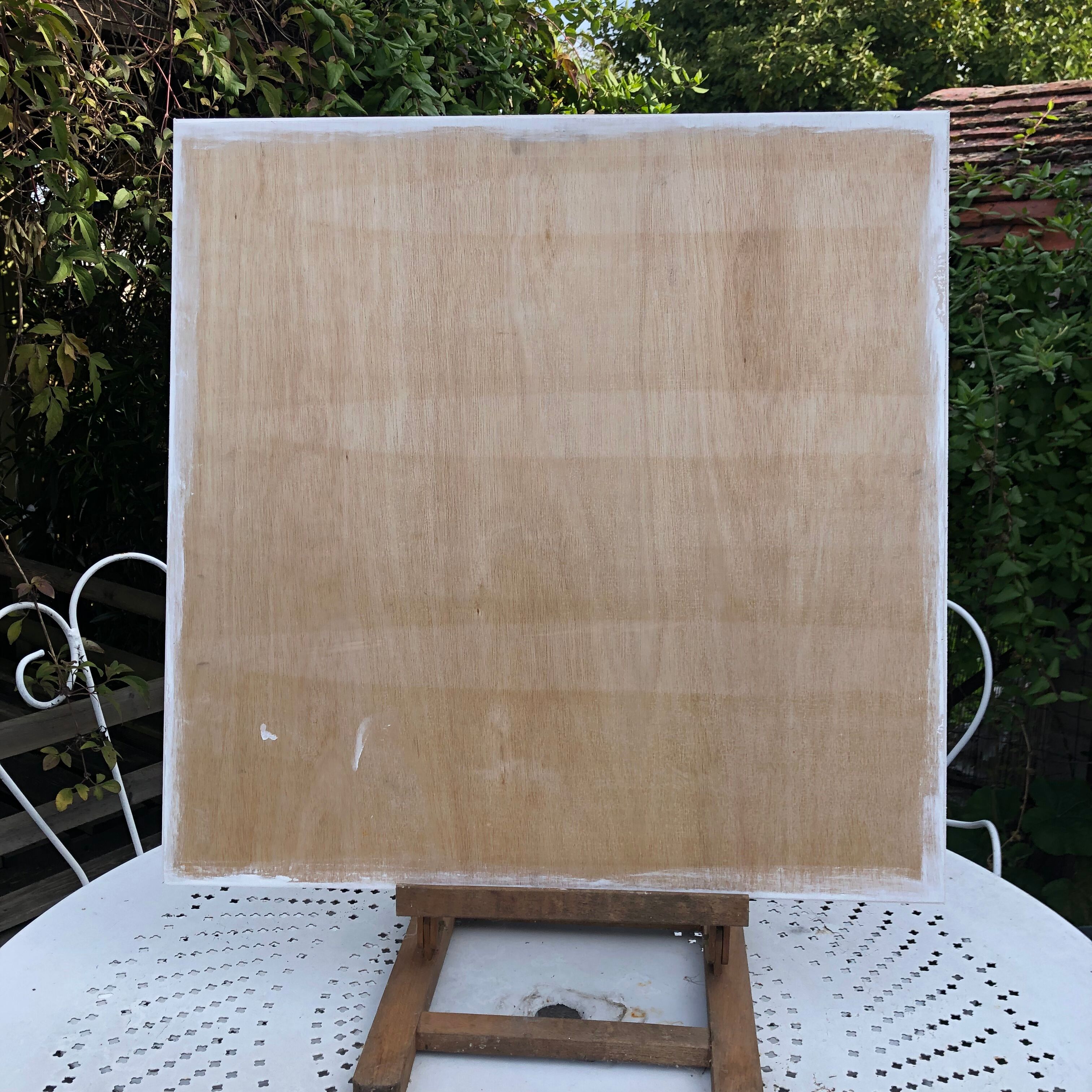 Oil on abstract panel