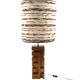 Hollywood regency wood table lamp, France 1970s