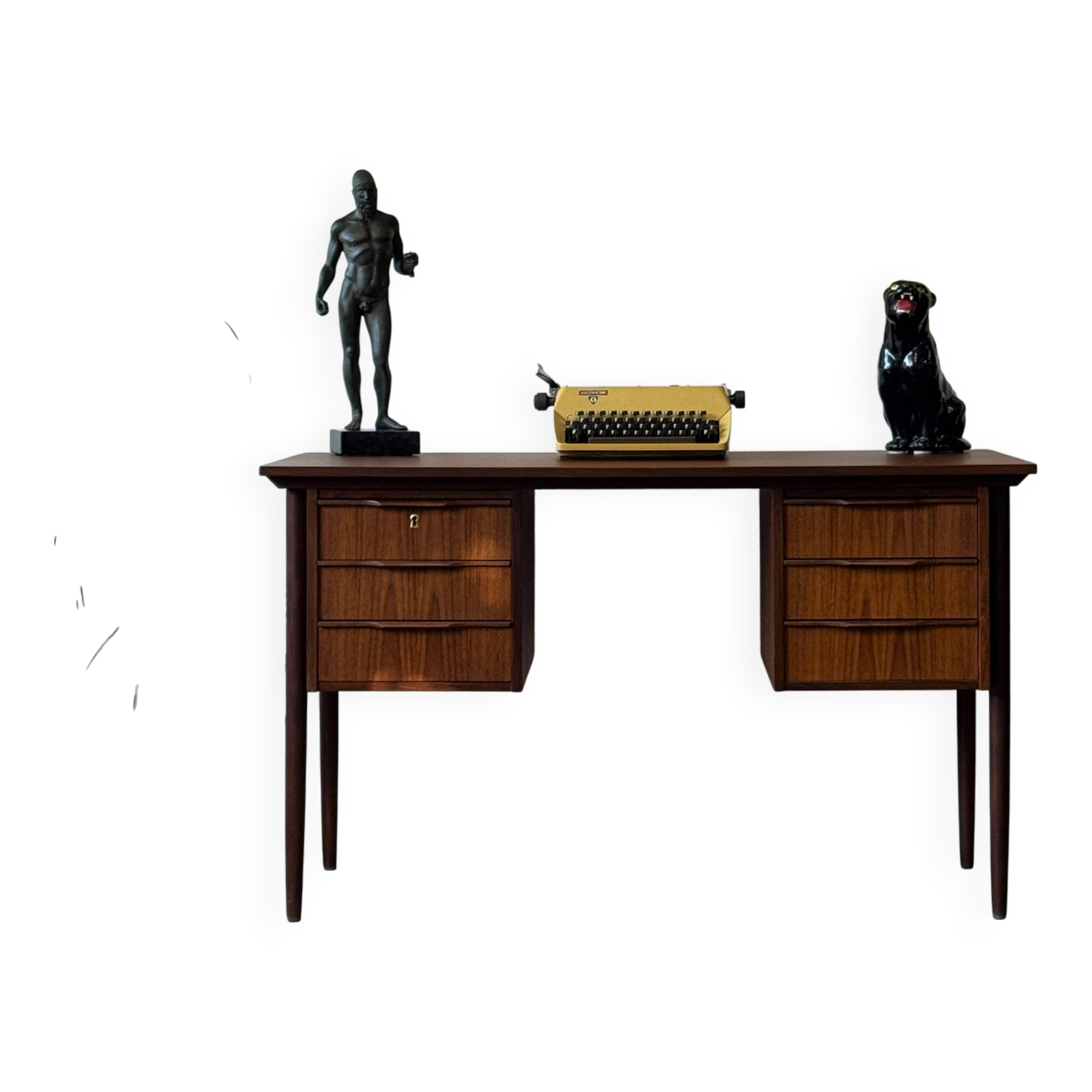 Teak desk, Denmark 60s/70s, vintage, mid-c modern