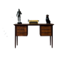 Teak desk, Denmark 60s/70s, vintage, mid-c modern