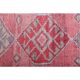 1970s Turkish Oushak Handmade Wool Cotton Pink Area Rug 86x276