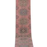 Vintage Turkish Oushak Rug Handwoven 79x664 cm