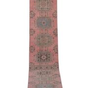 Tapis vintage turc de oushak tissé à la main 79x664 cm