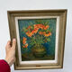 Table bouquet flowers reproduction frame wood