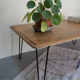 Coffee table in raw oak 110x42x74