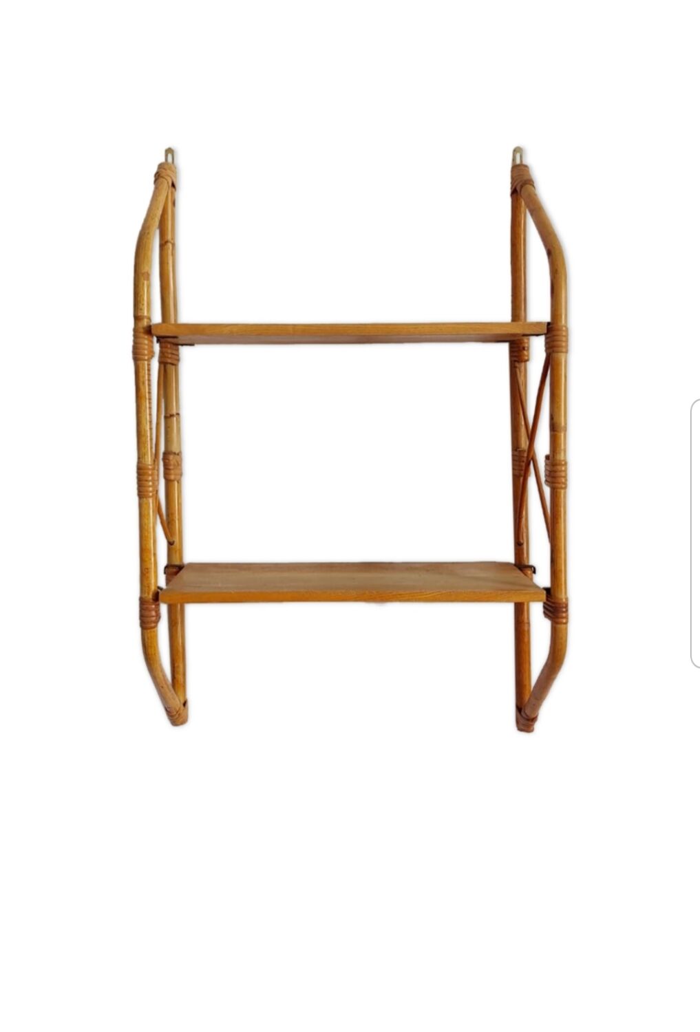 Etagere en rotin vintage
