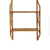 Vintage rattan shelf