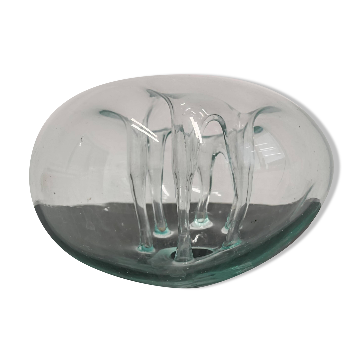 Vase Ikebana verre soufflé bouche Mid-Century Dragan Drobnjak