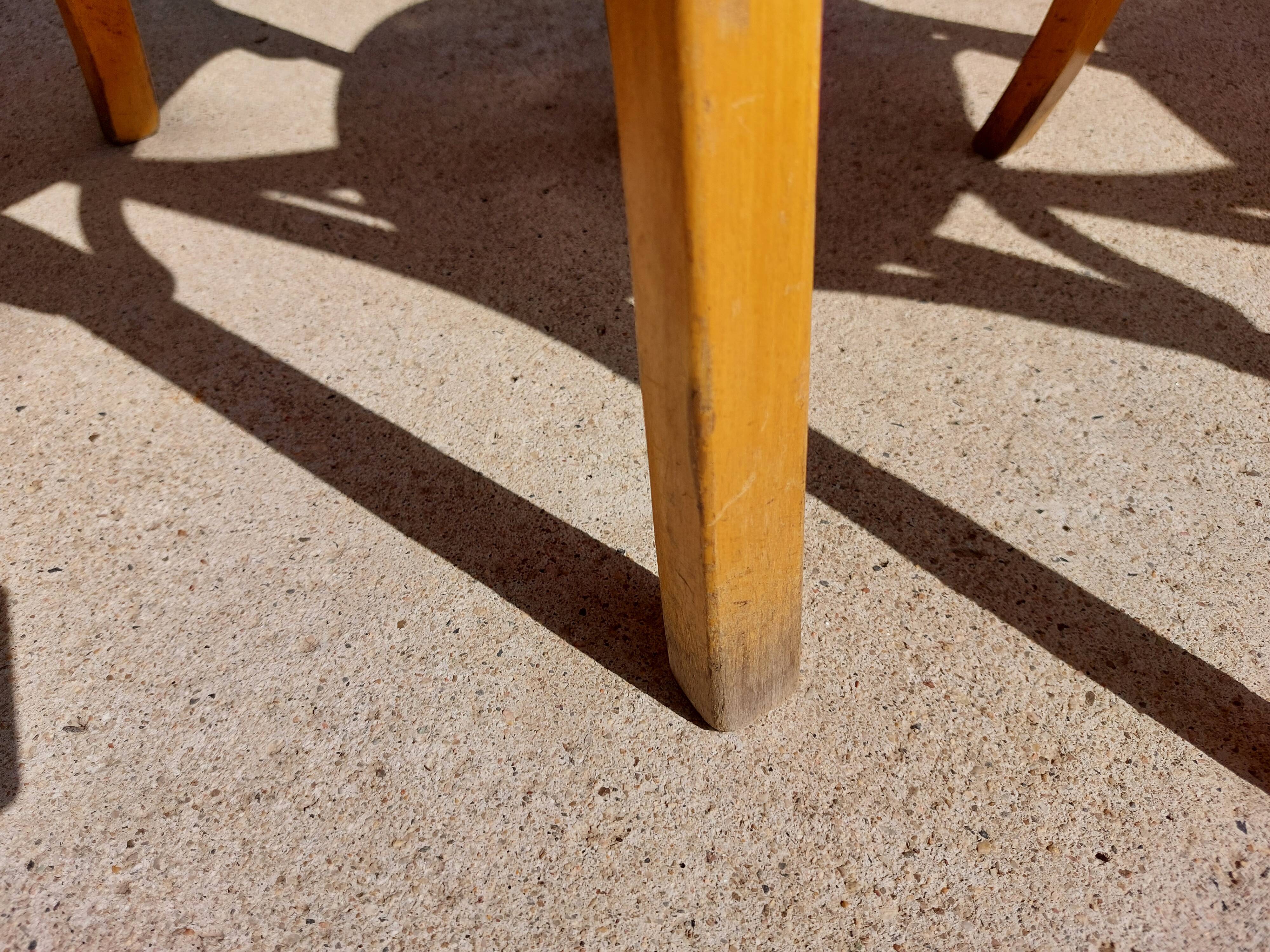 4 Baumann bistro chairs, different shades, vintage