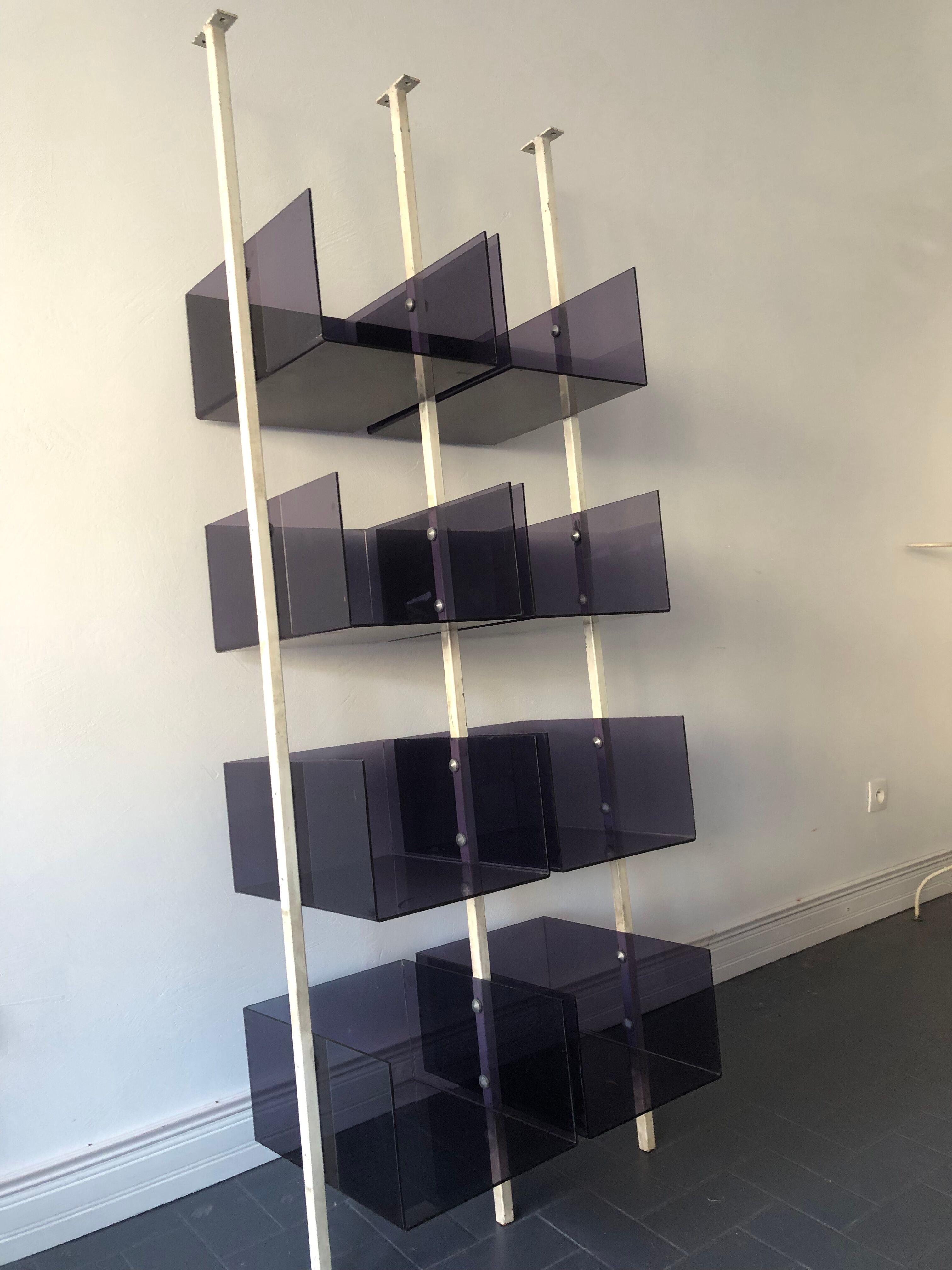 Plexiglass shelves
