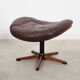 Leather footstool H.W. Klein 1960