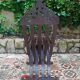Antique folding oriental chair with mother-of-pearl inlays