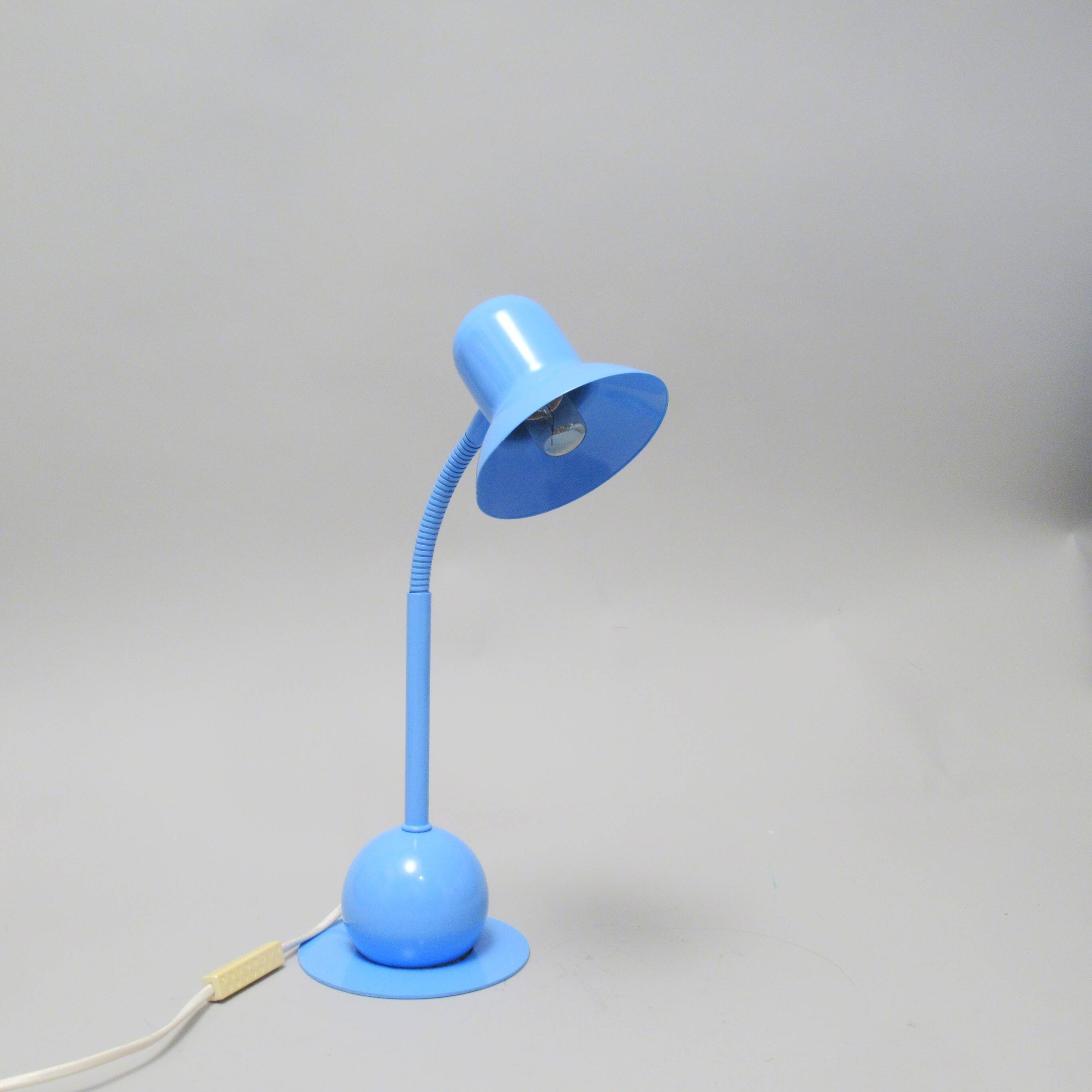 Blue desk lamp from the 90s.