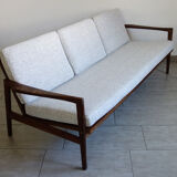 Bench and 2 Scandinavian armchairs 60s