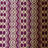 Vintage Romanian carpet brown design on yellow background 217x146cm