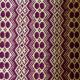 Vintage Romanian carpet brown design on yellow background 217x146cm