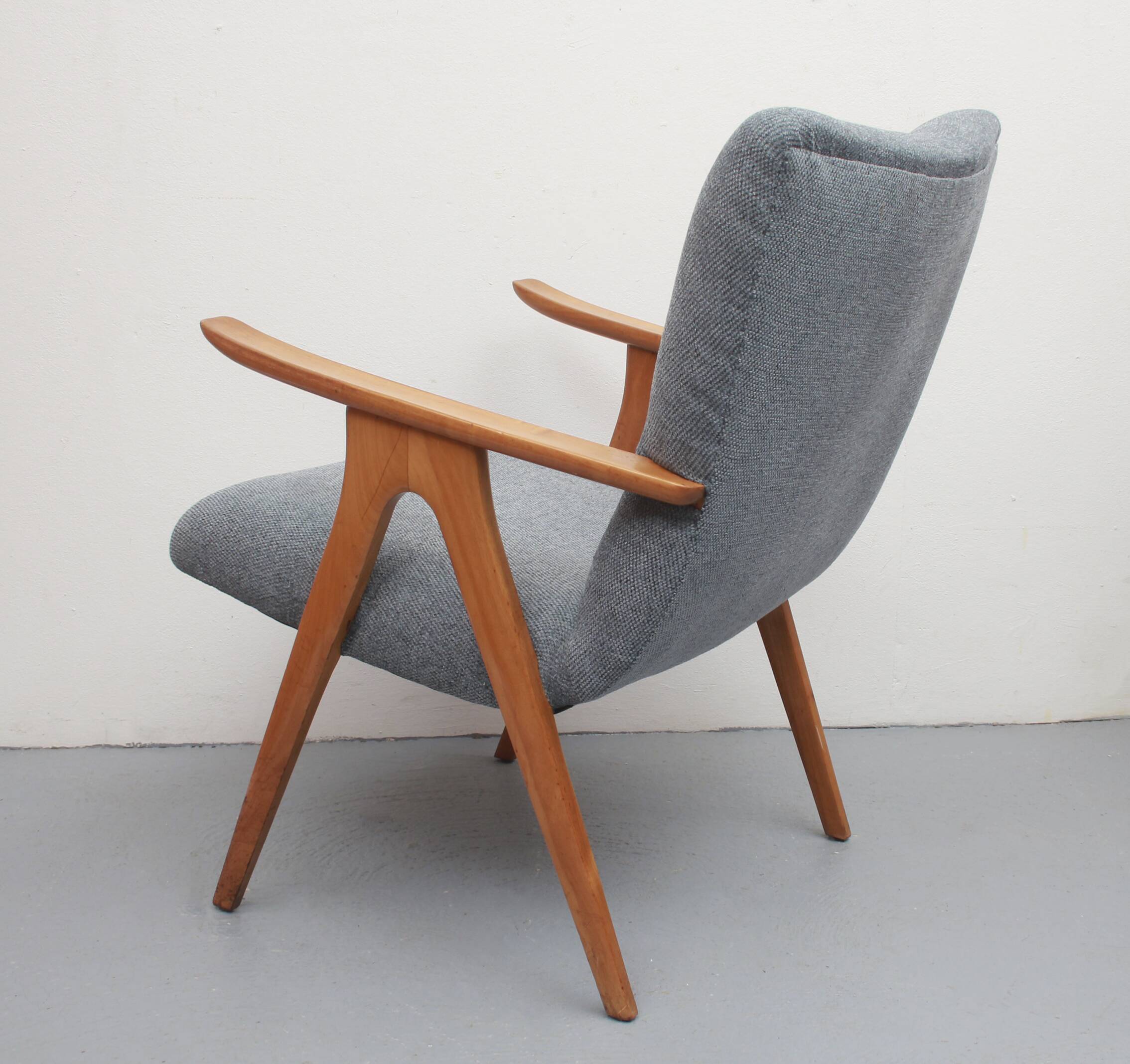 1950s  armchair in cherrywood