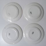 4 assiettes plates Digoin Sarreguemines Béarn