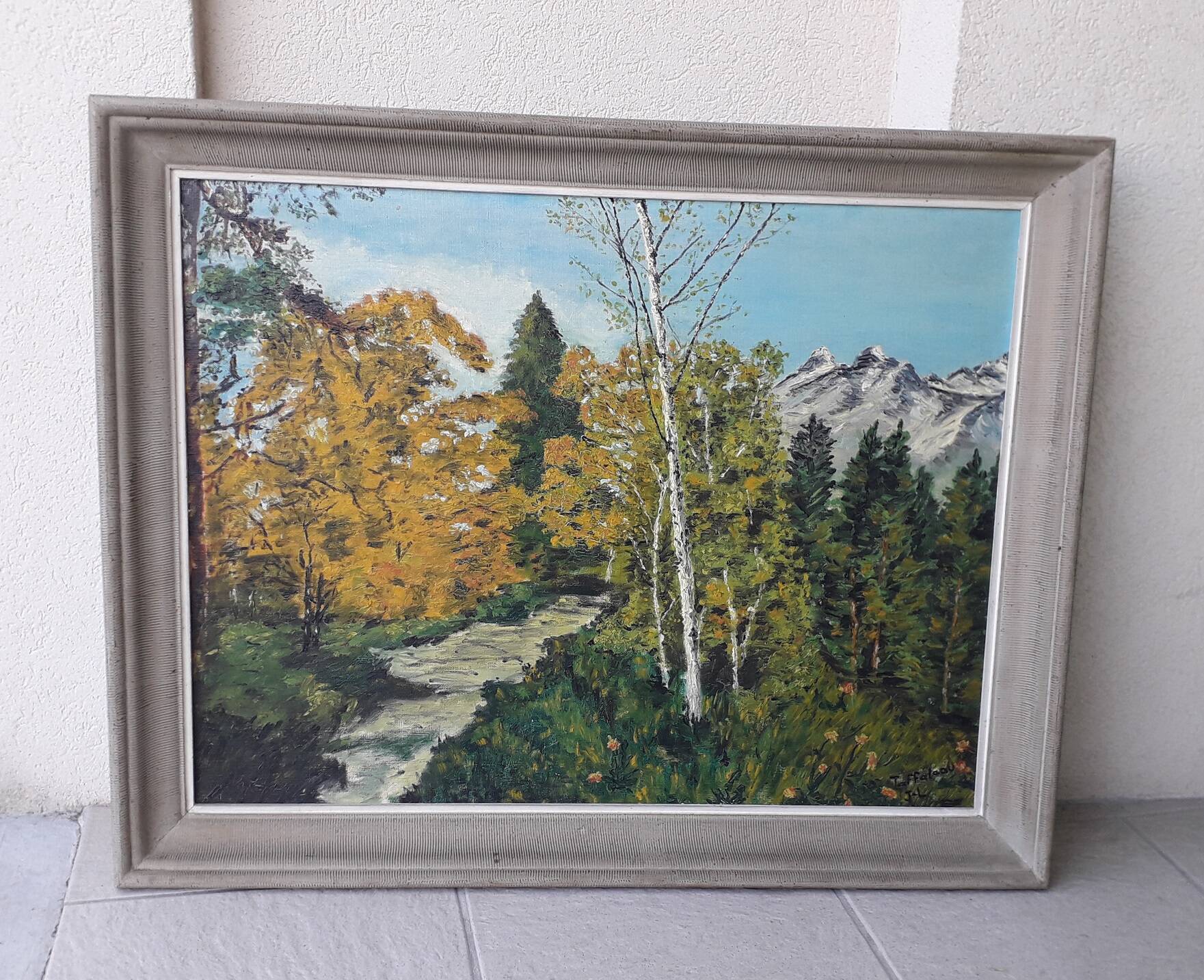 Tableau peinture huile sur toile