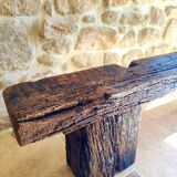 Century-old solid oak bench