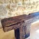 Century-old solid oak bench