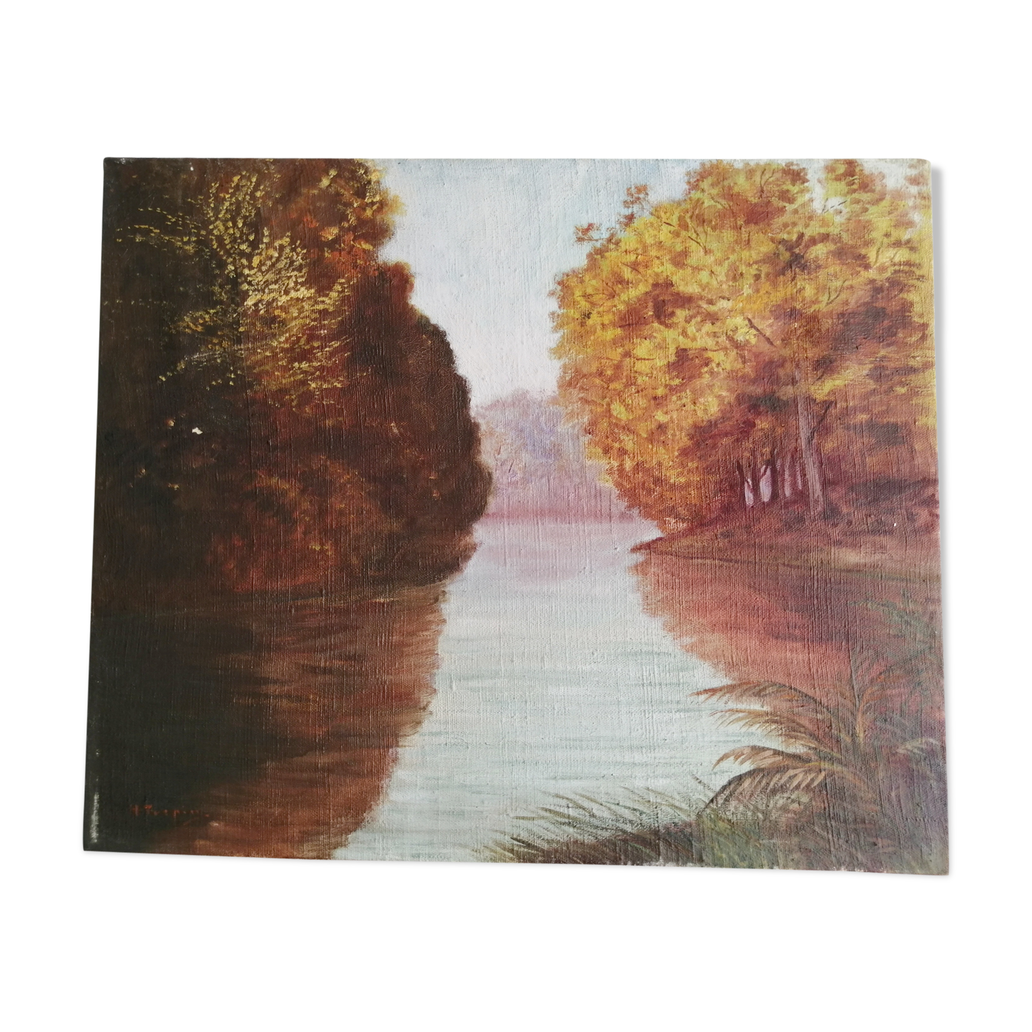 Old table oil on canvas 55x46cm