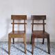 Pair of wooden chairs