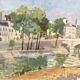 Old painting signed and dated September 1945