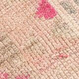 3x13 Rug For Kitchen Pink Beige Herki Vintage Runner Rug, 79x402Cm SK 4146