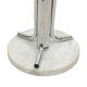 Vintage Standing Coat Rack Chrome Marble Space Age 166cm