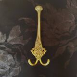 Double bronze hook - coat and hat hooks