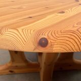 Vintage pine coffee table by Burchardt Nielsen, 1970s.