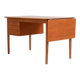 1960s teak desk with drop-leaf extension