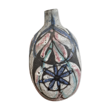 Ceramic vase fat lava