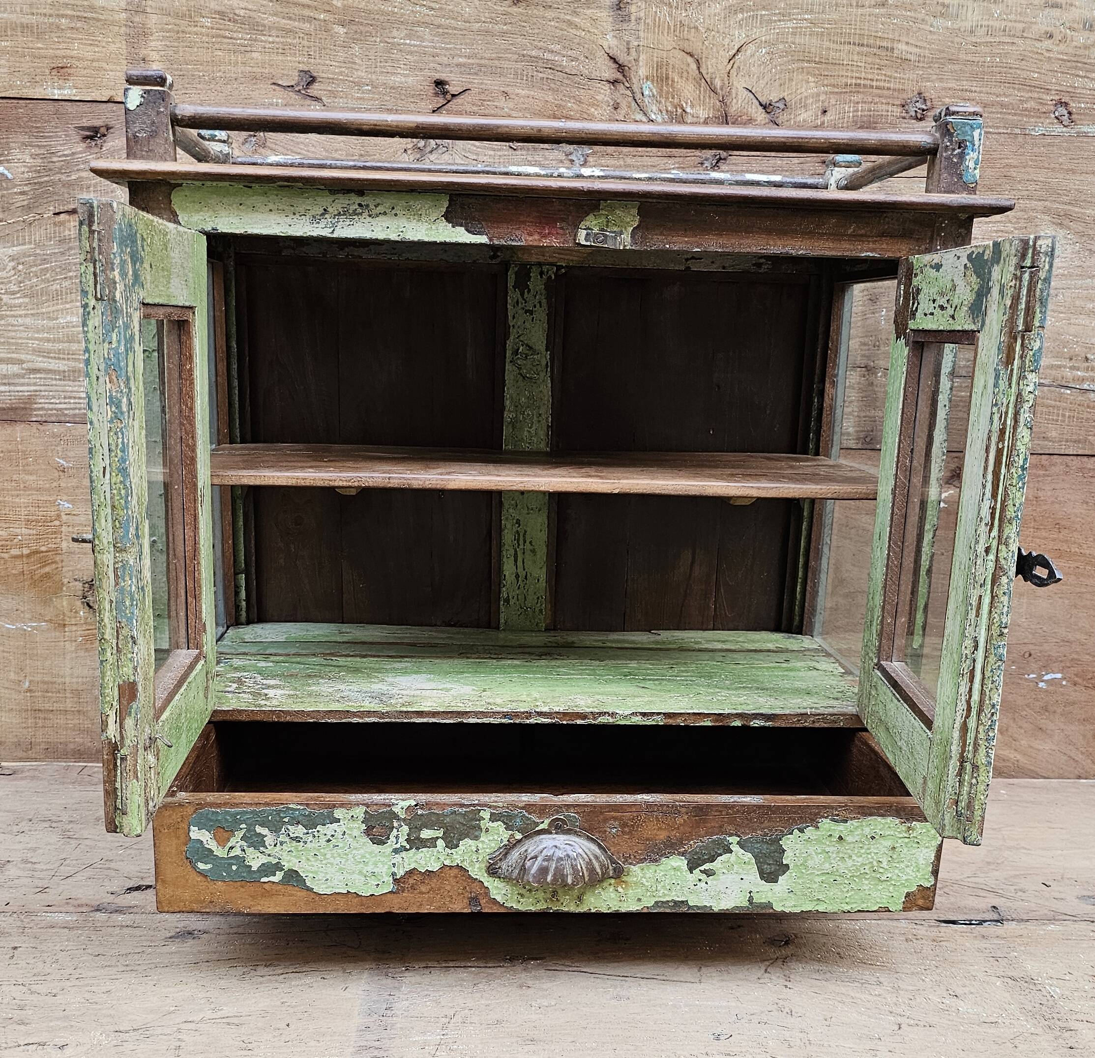 Antique Burmese teak cabinet