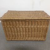 Trunk or XXL wicker chest of the 50s / 60s
