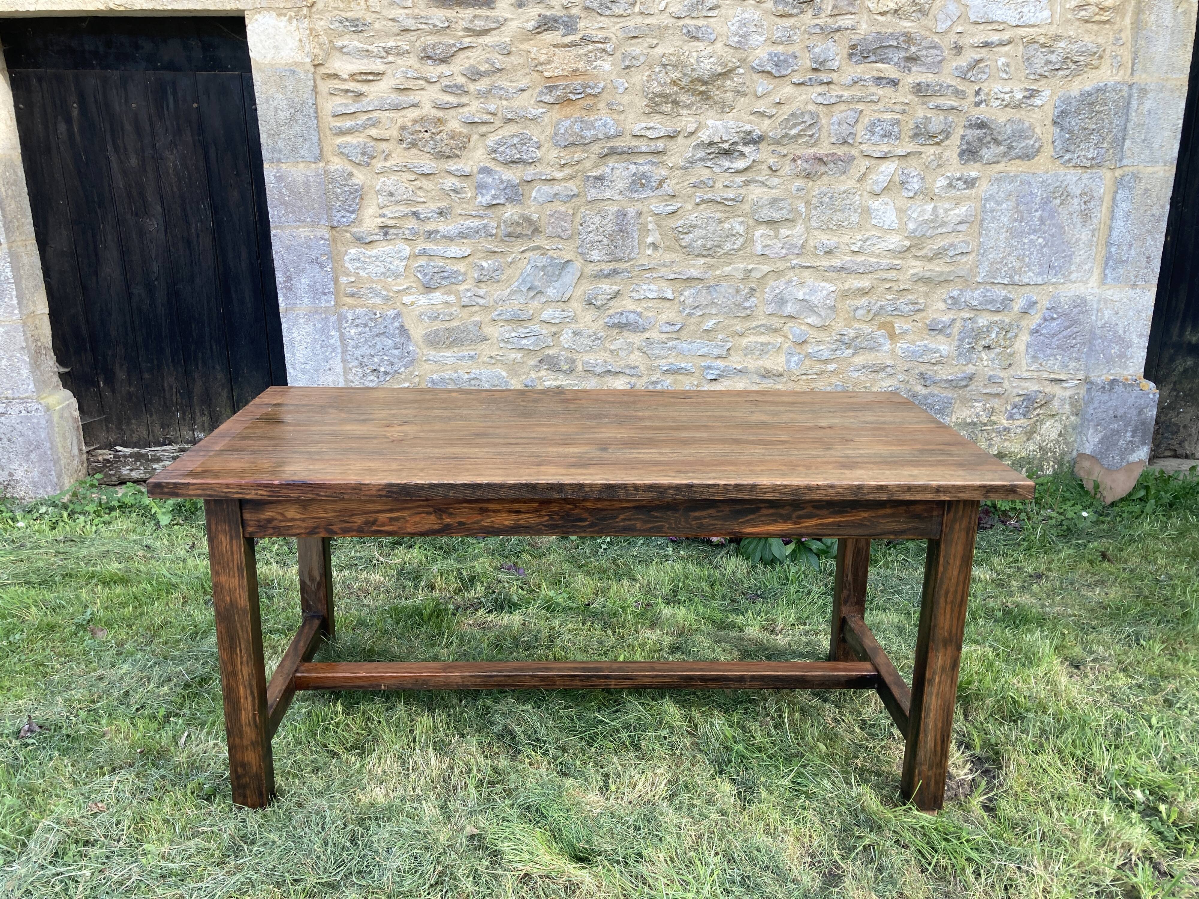 Wooden farmhouse table 160x77