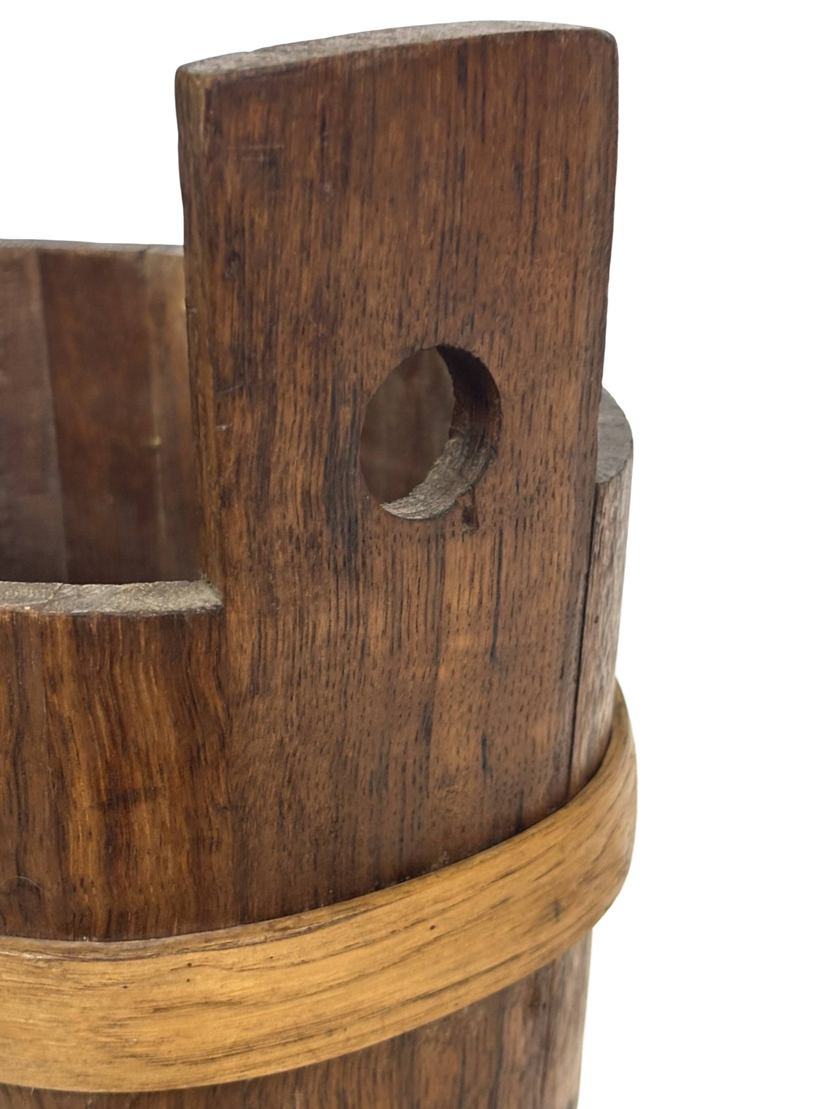 Vintage Wooden Umbrella Stand, 1960s minimalist design