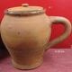 Pottery jug old jar vernified sandstone