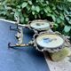 Pair of baroque brass coat hooks