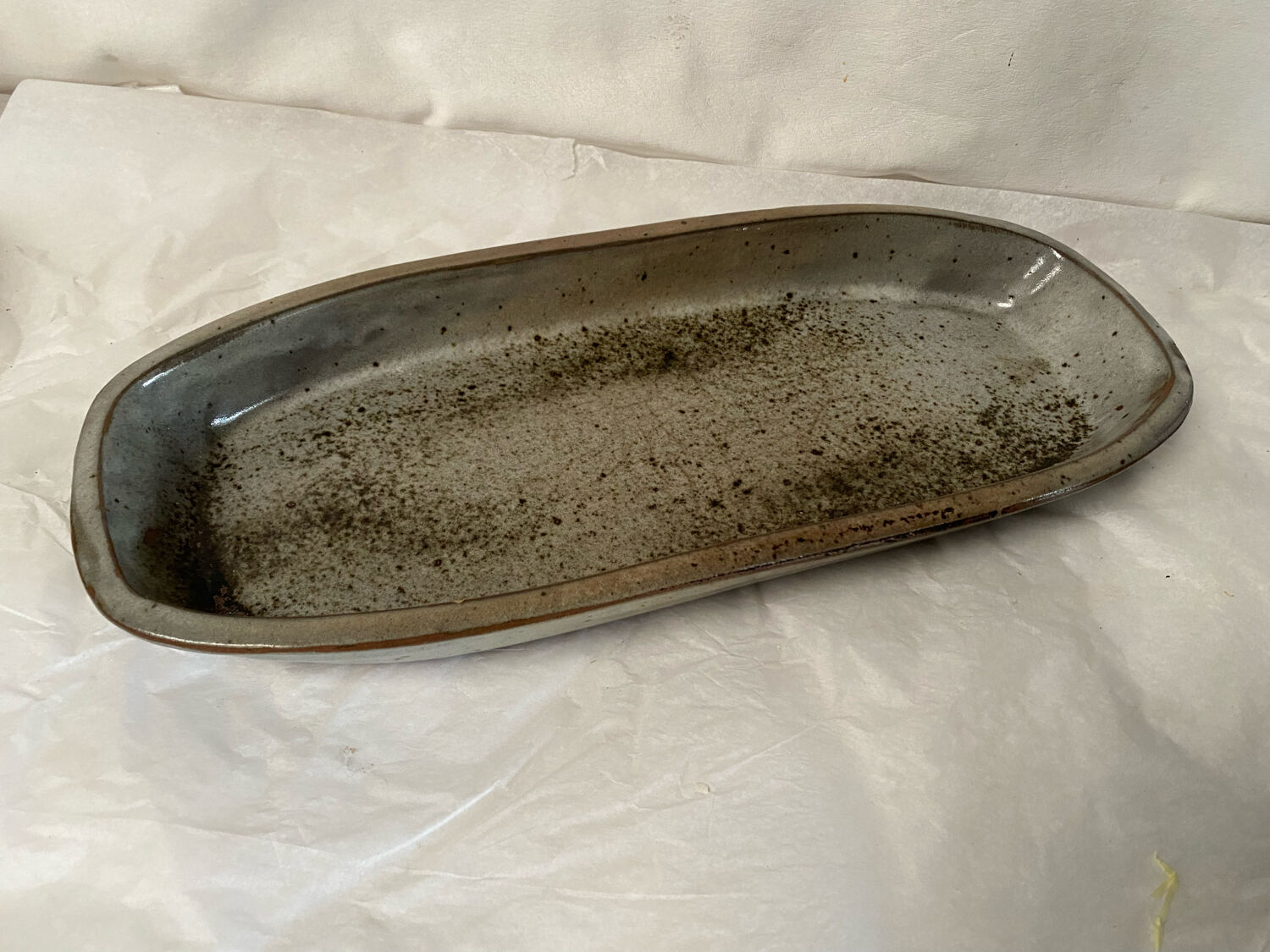 Vintage stoneware dish