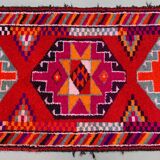 Vintage Turkish  Tribal Runner 417x94 cm veg dye wool rug tribal, handmade