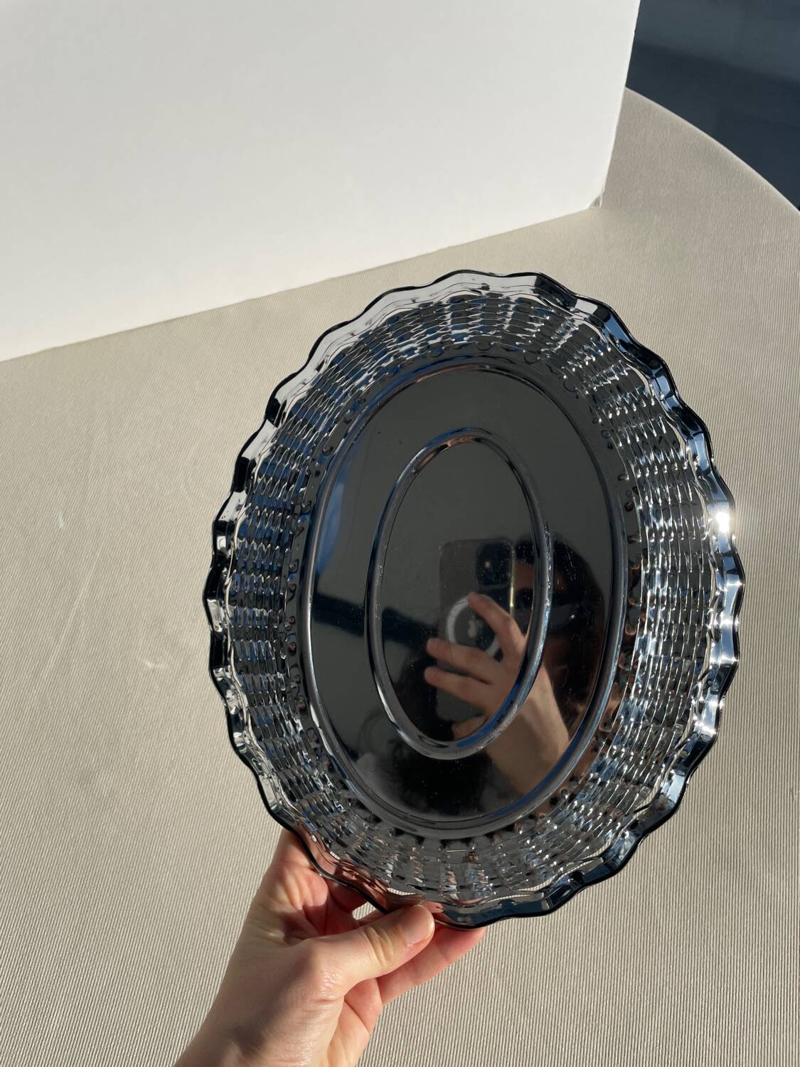 Vintage stainless steel bread basket - Roger Orfevre