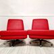 Breeze swivel chair pair in Mid-Century style by Cajus Maelum for Fjords.