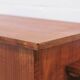 vintage teak TV cabinet metal frame